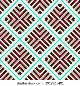  Seamless pattern with multicolored shapes.