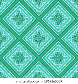  Seamless pattern with multicolored shapes.