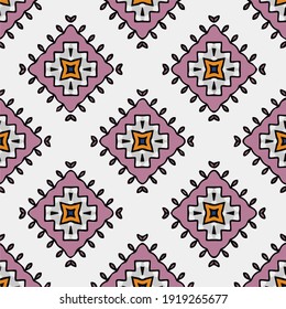  Seamless pattern with multicolored shapes.