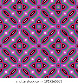 
 Seamless pattern with multicolored shapes.