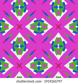 
 Seamless pattern with multicolored shapes.