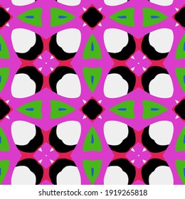 
 Seamless pattern with multicolored shapes.