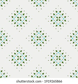  Seamless pattern with multicolored shapes.