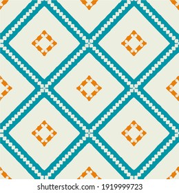 Seamless pattern with multicolored shapes.