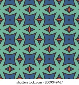 Seamless pattern with multicolored shapes.