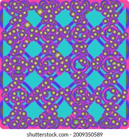 Seamless pattern with multicolored shapes.