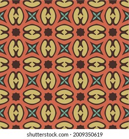 Seamless pattern with multicolored shapes.