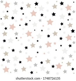 
Seamless pattern of multi-colored stars, for children's fabrics, yarn, posters, wallpaper