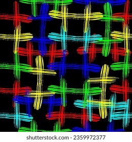 Seamless pattern of multi-colored stripes.Vector Vertical irregular size multi-colored stripes 