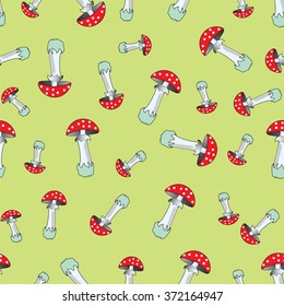 seamless pattern - mushrooms
