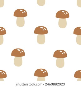 Seamless pattern with mushrooms. Colorful vector flat for kids. hand drawing. baby design for fabric, print, wrapper

