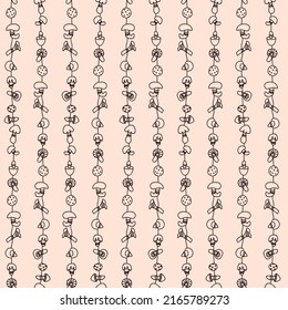 Seamless pattern with mushrooms. Print for textile, wallpaper, covers, surface. Autumn pattern. For fashion fabric.