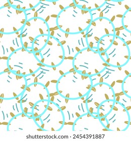 Seamless pattern for music festival. Bright background design with musical instruments. 