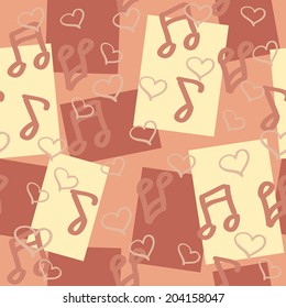 seamless pattern for music lovers