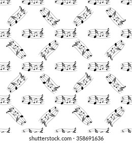 seamless pattern music, melody, song, on a music background, music notes, music festival, music vector