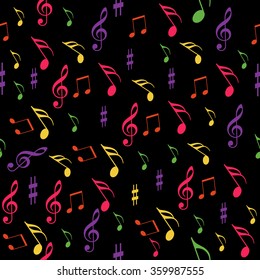 seamless pattern music, melody, song, on a music background, music notes, music festival, music vector