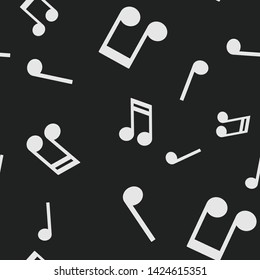 Seamless pattern with music notes