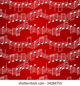 Seamless pattern with music notes