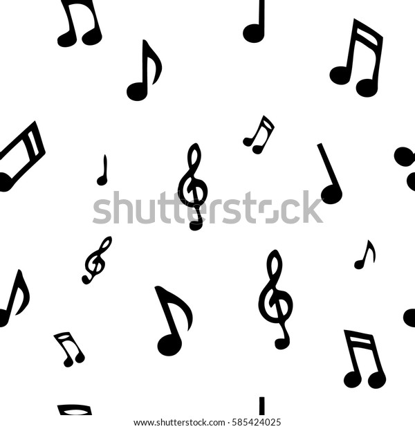 Seamless pattern with music\
notes