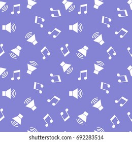 Seamless pattern with music symbols