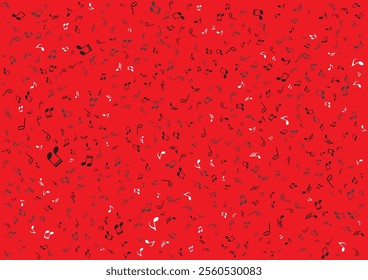 Seamless pattern musical notes on  background vector.