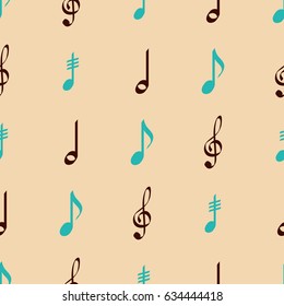 Seamless pattern with musical symbols for your design