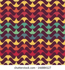 Seamless pattern with mustache, retro background.