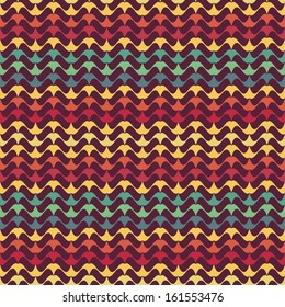 Seamless pattern with mustache, retro background.