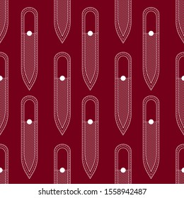 Seamless pattern nail file. Vector texture black on a white background. Thin lines symbol. Design for banner, flyer, poster or print, websites, web design, mobile app on white background.