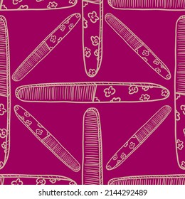 Seamless pattern of nail file vector background