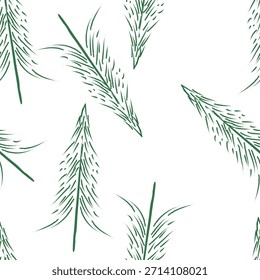 Seamless pattern Natal trees EPS10 Template editable