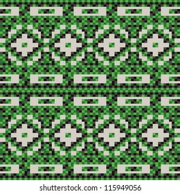 Seamless pattern of national knitting