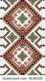 Seamless pattern of national Ukrainian ornament, vector
