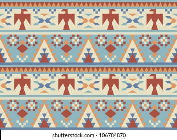 Seamless Pattern In Native American Style #2