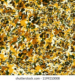 Seamless pattern - native gold. Camouflage.