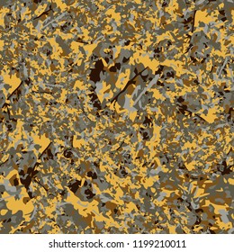 Seamless pattern - native gold. Camouflage.