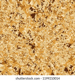 Seamless pattern - native gold. Camouflage.