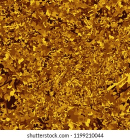 Seamless pattern - native gold. Camouflage.