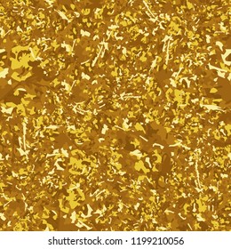 Seamless pattern - native gold. Camouflage.