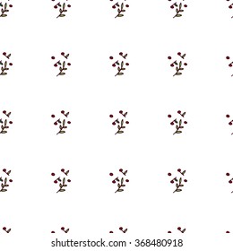 Seamless pattern natural floral
