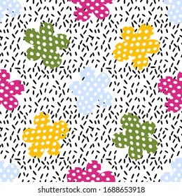 Gratuito de la naturaleza sin problemas.Tejido de impresión FloraIlustración vectorial.