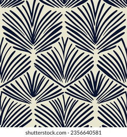 Patrón inmaculado con líneas inspiradas en la naturaleza. Perfecto para antecedentes, textiles y proyectos de diseño que resaltan la elegancia orgánica.