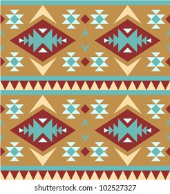 Seamless pattern in navajo style #4