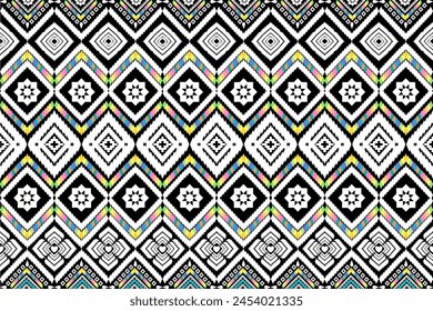 Seamless pattern of the Navajo tribe. Abstract of the Southwestern ethnic group. For rugs, fabric, clothing, rugs, boho style vector illustrations, embroidery, seamless, and wallpaper.