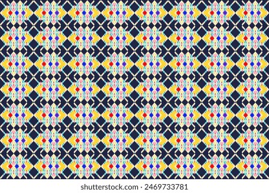 Seamless pattern of the Navajo tribe. Abstract. Southwestern ethnic rug, batik, clothing, rug, boho style vector illustration. Embroidery, seamless pattern and wallpaper.