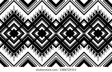 Seamless pattern, Navajo tribe. Native American ornaments, Southwestern national decorating style, Mexican blankets, rugs, sarongs, dresses, curtains, pillows and shawls. White background.