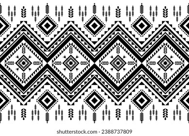 Seamless pattern, Navajo tribe. Native American ornaments, Southwestern national decorating style, Mexican blankets, rugs, sarongs, dresses, curtains, pillows and shawls. White background.