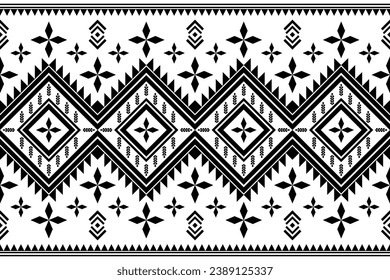 Seamless pattern, Navajo tribe. Native American ornaments, Southwestern national decorating style, Mexican blankets, rugs, sarongs, dresses, curtains, pillows and shawls. White background.