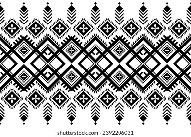 Seamless pattern, Navajo tribe. Native American ornaments, Southwestern national decorating style, Mexican blankets, rugs, sarongs, dresses, curtains, pillows and shawls. White background.