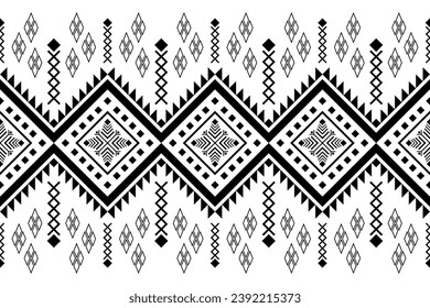 Seamless pattern, Navajo tribe. Native American ornaments, Southwestern national decorating style, Mexican blankets, rugs, sarongs, dresses, curtains, pillows and shawls. White background.